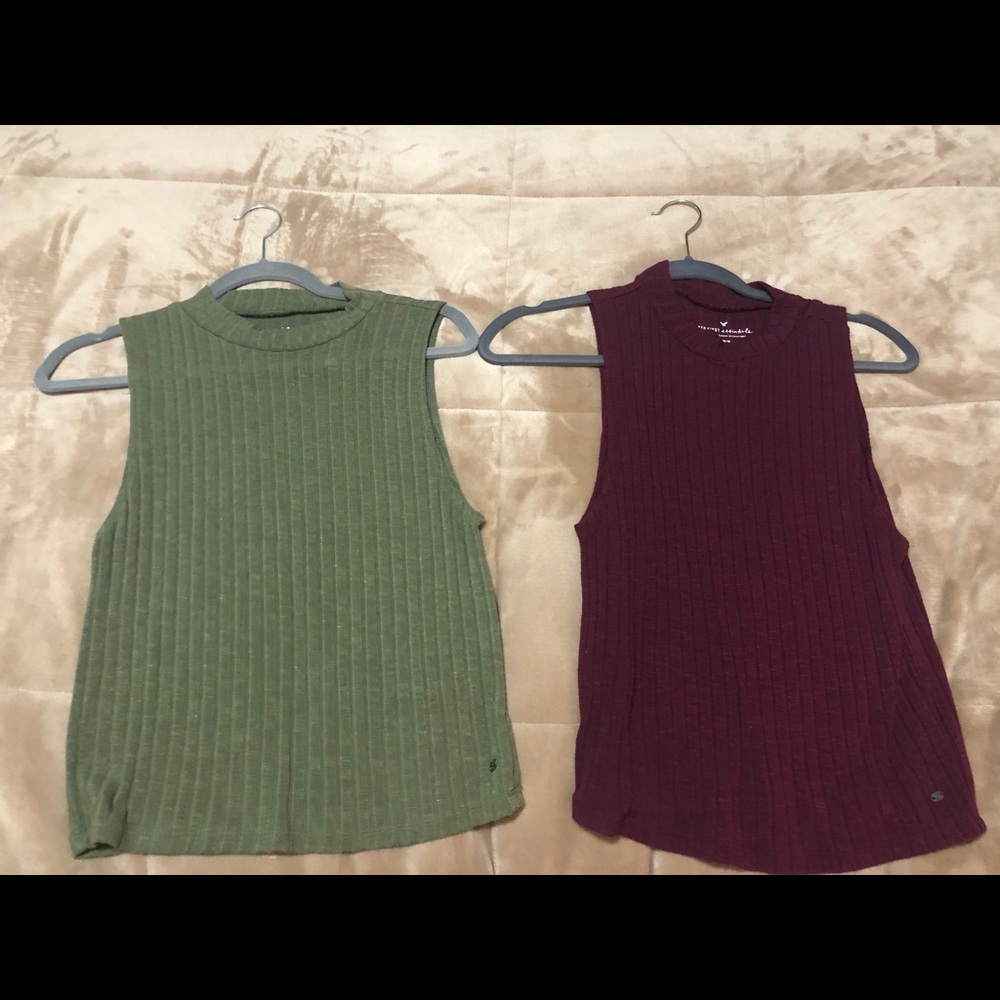 Set of 2 American Eagle sleeveless ribbed tanks